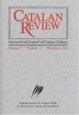 Catalan Review. Vol. I, No 2