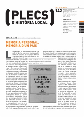 Plecs d'història local. Número 142