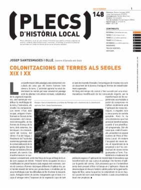 Plecs d'història local. Número 148