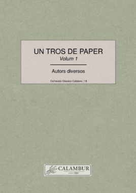 Un tros de paper: Volum 1